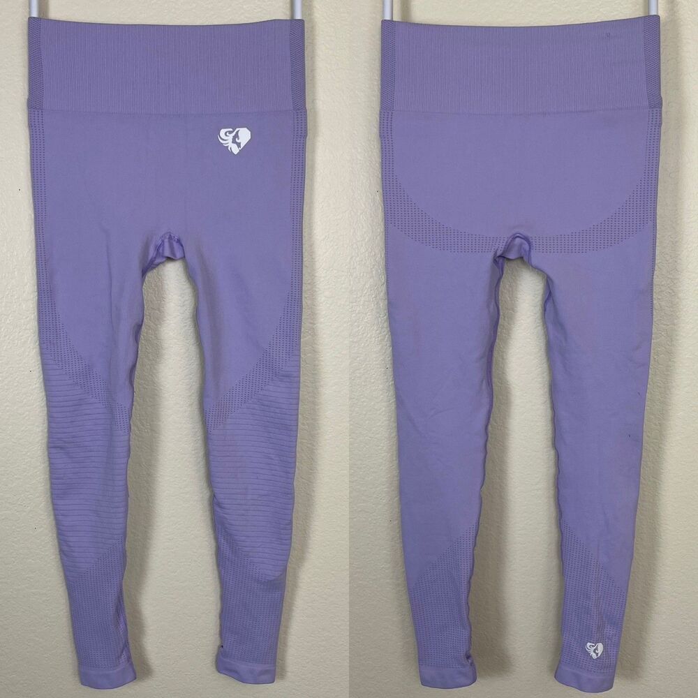 Women's Best Women's Size S Lilac Seamless Leggings Activewear Workout Athletic
